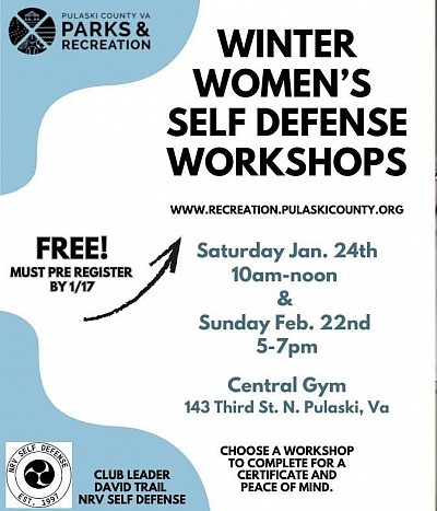 Workshop in Pulaski Va. January and February 2026